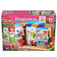 Конструктор "Магазин цветов" 60 деталей с фигуркой и аксессуарами 2142-ZH от магазина "Карандаш"