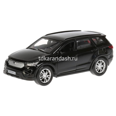 Машина "Hyundai Santafe" черная, инерционная, металл 12см (открывающиеся двери) SANTAFE-BK от магазина "Карандаш"