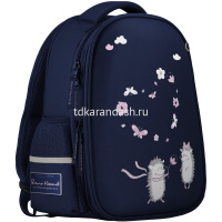 Рюкзак "Ежики. Романтика" 30х38х20см, 1000гр, 2 отделение, 2 кармана, синий 12-001-126/02 от магазина "Карандаш"