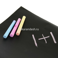 Доска магнитно-меловая черная 600х450мм самоклеящаяся от магазина "Карандаш"