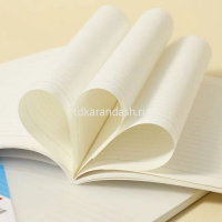 Блокнот А5 60л линия, на скобе, прозрачная пластиковая обложка EN503 от магазина "Карандаш"