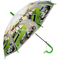 Зонт детский 65см (д.83см) "Машинки" 4 вида, автомат, со свистком 2039-595 от магазина "Карандаш"