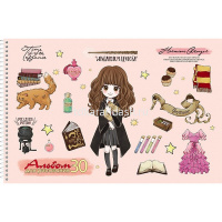 Альбом для рисования А4 30л "Гарри Поттер" на спирали, перфорация на отрыв, 5 дизайнов 056950 от магазина "Карандаш"