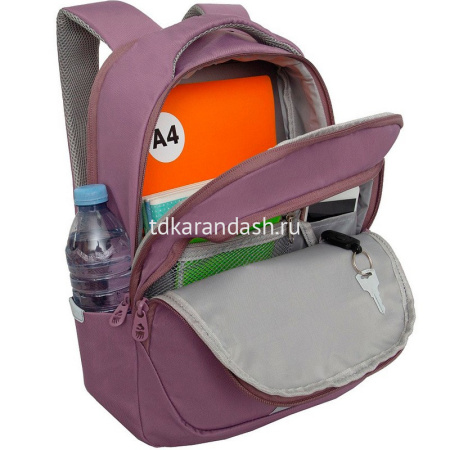 Рюкзак 29х40х18см, 600гр, 2 отделения, 4 кармана, фиолетовый RD-540-2/1 от магазина "Карандаш"
