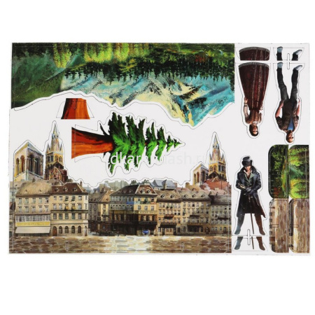 Железная дорога 55х29,5х6,5см длина пути 322см (свет, звук) B1493196-R от магазина "Карандаш"