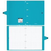 Тетрадь на кольцах А4 80л клетка "Glance Vivid" на кнопке, пластиковая обложка 45195 от магазина "Карандаш"