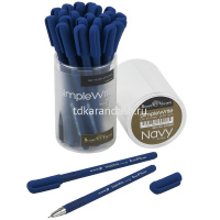 Ручка гелевая "SimpleWrite Navy" 0,5мм черная, синий корпус 20-0459 от магазина "Карандаш"