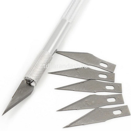 Лезвия к ножам для макетирования 5шт. Y10774-24 от магазина "Карандаш"