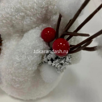 Сувенир Снеговик с веточками 28х18см белый Y10081-24 от магазина "Карандаш"