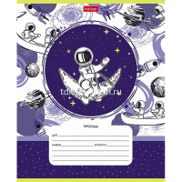 Тетрадь А5 12л клетка "Астронавт" на скобе 5 дизайнов 12Т5В1/074961 от магазина "Карандаш"