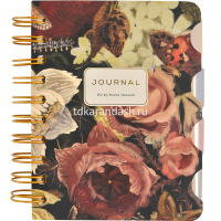 Записная книжка А6 120л "Art journal. Lush Bouquet" линия/точка, на спирали,с разделителями 3-568/15 от магазина "Карандаш"