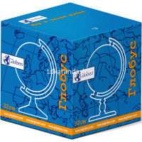 Глобус 320мм Земли физико-политический с подсветкой от батареек Классик Евро Ве013200264 от магазина "Карандаш"