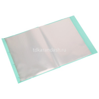 Папка 40 вкладышей "Macaron" А4/А3 полипропилен 0,75мм на резинке мятный EB02912 от магазина "Карандаш"