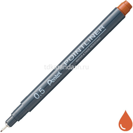 Ручка капиллярная "Pointliner" 0,5мм сангина S20P-5SG