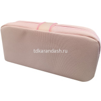 Пенал "Milk tea" 21х10,5х5,5см, прямоугольный, 1 отделение, 1 карманн, на кпопке, текстиль, кораллов от магазина "Карандаш"