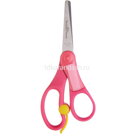 Ножницы детские 13,5см "Springcut" сталь, ручки пластик, с возвратным механизмом 60-0019 от магазина "Карандаш"