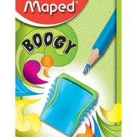 Точилка 1 отв. "Boogy" с контейнером, пластик, цвет ассорти 063311 от магазина "Карандаш"