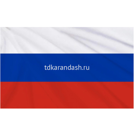 Флаг "Триколор с гербом" 60х90см с флагштоком DL-DRL06757