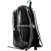 Рюкзак "Blue Square" 27,5х39х15см, 2 отделения, 3 кармана, черный, натуральная кожа CA3214B2/N от магазина "Карандаш"