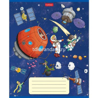 Тетрадь А5 18л клетка "Космическое приключение" на скобе 5 дизайнов 18Т5В1/067621 от магазина "Карандаш"