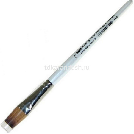 Кисть синтетика плоская №18 короткая ручка (511.56.11) K-MBF 18
