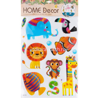 Наклейки интерьерные (8D) 62х37см 12 видов Y9249-19 от магазина "Карандаш"