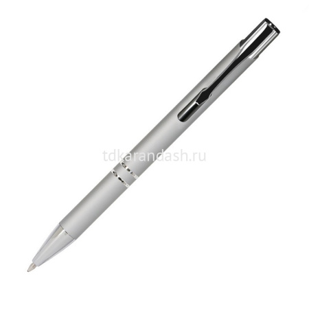 Ручка РШ "Alpha" корпус-алюмин.,серебро, покрытие soft touch,отделка-хром 17BP3207-080