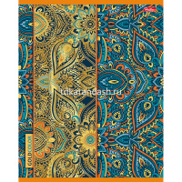 Тетрадь А5 48л клетка "Gold color" на скобе 3D фольга матовая ламинация 5 дизайнов 049008 от магазина "Карандаш"