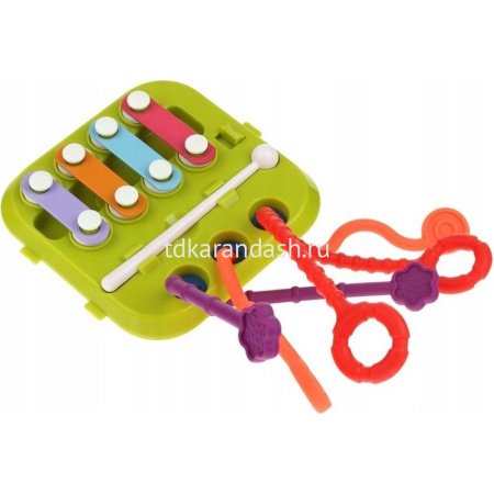 Игра логическая "Кубик 7в1" 14х14см с металлофоном, пластик/металл LT242564 от магазина "Карандаш"