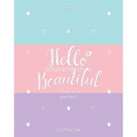 Тетрадь А5 48л клетка "Для девочек" на скобе 3D фольга матовая ламинация 5 дизайнов 068322 от магазина "Карандаш"