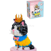 Конструктор 3D "Кот с короной" 875 деталей 13,5х15х8см пластик 18404BA от магазина "Карандаш"