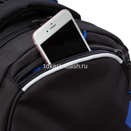 Рюкзак 32х42х22см, 1100гр, 2 отделения, 4 кармана, черный/синий RU-423-14/11 от магазина "Карандаш"