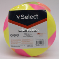 Бумага для заметок 7,6х7,6х4,5см 500л неон 5х-цветная проклееная, спираль VS195386 от магазина "Карандаш"