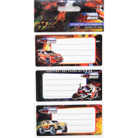 Наклейки для информации 8х3,5см 2л по 6шт, 12шт/уп. 12 видов Y7937-18 от магазина "Карандаш"