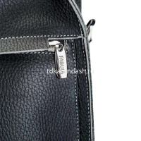 Сумка 400х280х105мм 1 отделение, 3 кармана, черная, натуральная кожа S.35.CD. от магазина "Карандаш"