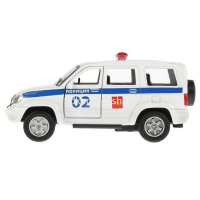 Картинка Машина "UAZ Patriot. Полиция" белая, инерционная, металл 12см (открывающиеся двери) от магазина "Карандаш" Машина "UAZ Patriot. Полиция" белая, инерционная, металл 12см (открывающиеся двери) от магазина "Карандаш"
