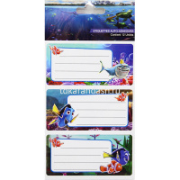 Наклейки для информации 8х3,5см 2л по 6шт, 12шт/уп. 12 видов Y7937-18 от магазина "Карандаш"