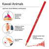 Карандаши 12 цветов "Kawaii animals" круглые, пластиковые, картон, 4 вида 30-0127 от магазина "Карандаш"