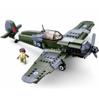 Конструктор "WWII. Боевой вертолет" 290 деталей 38х24х7см пластик (1 фигурка) M38-B0712 от магазина "Карандаш"