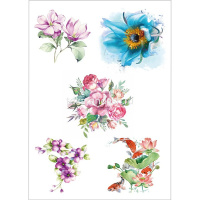 Папка д/акварельных набросков "Акварельные этюды. Цветы" А4 10л акварельная бумага 200г/м2 Р-2047 от магазина "Карандаш"