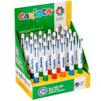 Ручка шариковая 4-х цветная 1мм автомат, белый корпус 40146 от магазина "Карандаш"