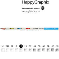Карандаш чернографитный "Happy Graphix. Самолеты" НВ 21-0030/21 от магазина "Карандаш"