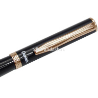 Ручка РЧ "Sterling" 0,7мм синяя, корпус черный/золото, металл, в футляре K611APG-LR7 от магазина "Карандаш"