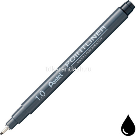 Ручка капиллярная "Pointliner" 1,0мм черная S20P-10A