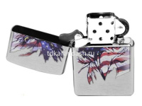 Зажигалка Patriotic металл, серая 24 068 от магазина "Карандаш"