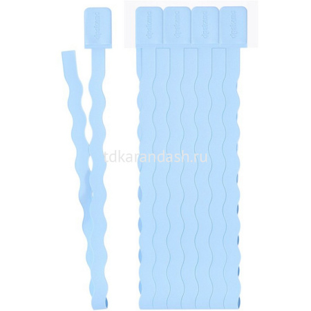 Набор закладок самоклеящихся 8 шт/уп 0,8х37,6см голубая волна 2935/8-124 от магазина "Карандаш"