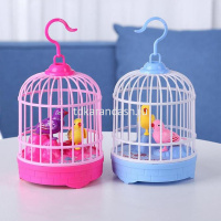 Клетка с птицами 14х10см пластик, 3 вида (свет, звук) 2085030/B8805A от магазина "Карандаш"