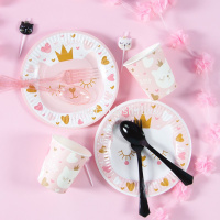 Свечи д/торта 5шт. 6см ассорти металлик "Котенок Принцесса" 639242 от магазина "Карандаш"