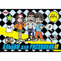 Альбом для рисования А4 20л "Влад А4" на скобе 5 дизайнов 084854 от магазина "Карандаш"