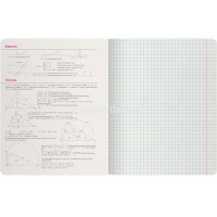 Тетрадь А5 48л клетка Геометрия "Зверобудни" на скобе матовая ламинация Soft Touch 7-48-1254/05 от магазина "Карандаш"